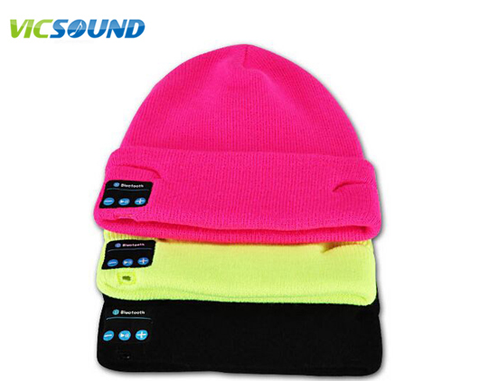 Fashion bluetooth beanie with Handsfree Headset  For Phones